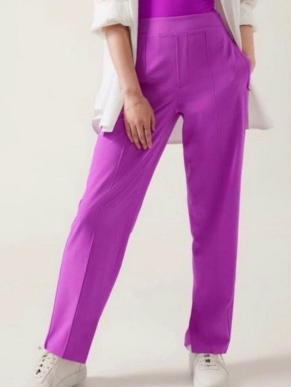 Athleta Vienna slim pants in fuchsia purple size 4